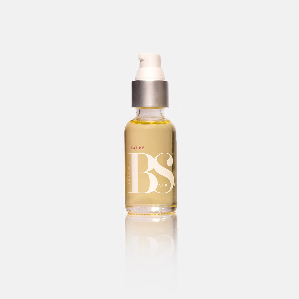 
                  
                    Bath Slut Body Oil Gift Set in Eat Me scent with vanilla, magnolia, and patchouli. Designed for hydrated, glowing skin with plant-based oils and seductive fragrances. Features antioxidants and anti-aging benefits for silky, nourished skin.
                  
                